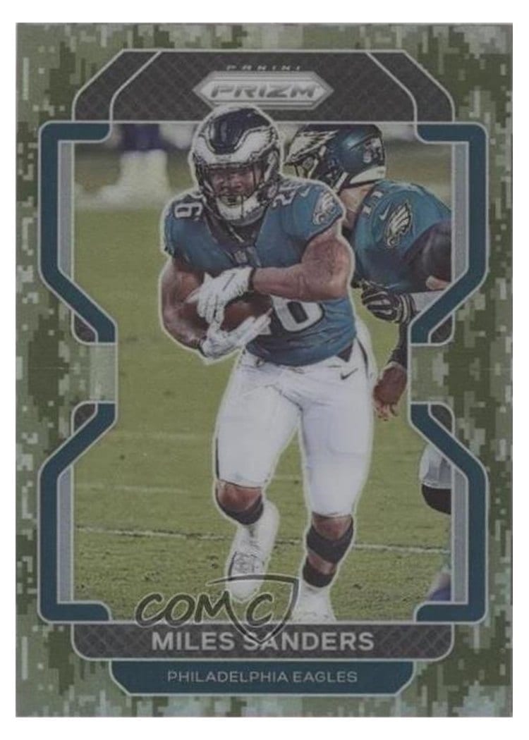 2021 Panini Prizm Base Set Miles Sanders #222 card