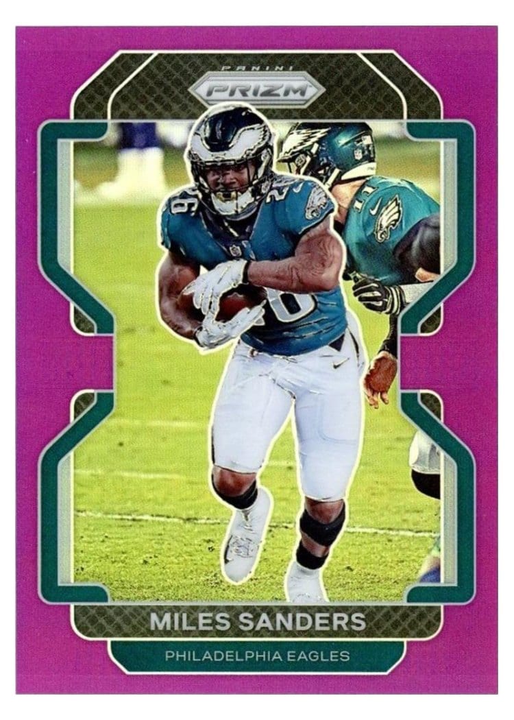 2021 Panini Prizm Base Set Miles Sanders #222 card