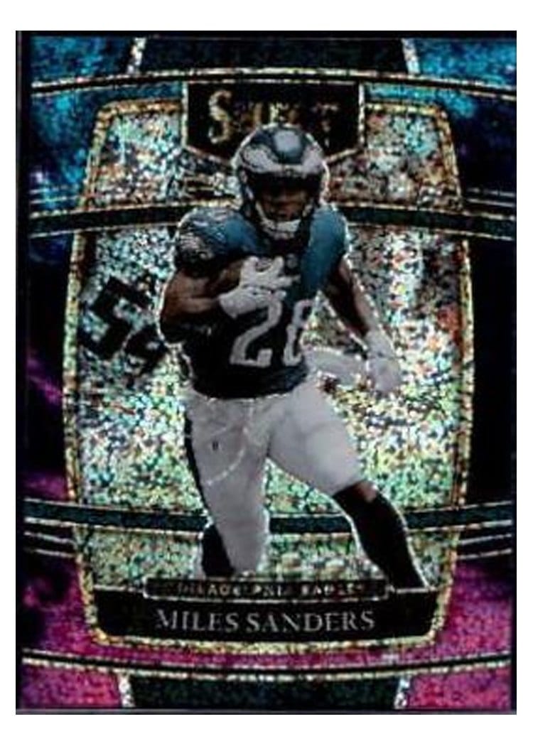 2021 Panini Select Base Set Miles Sanders Cosmic #28 card