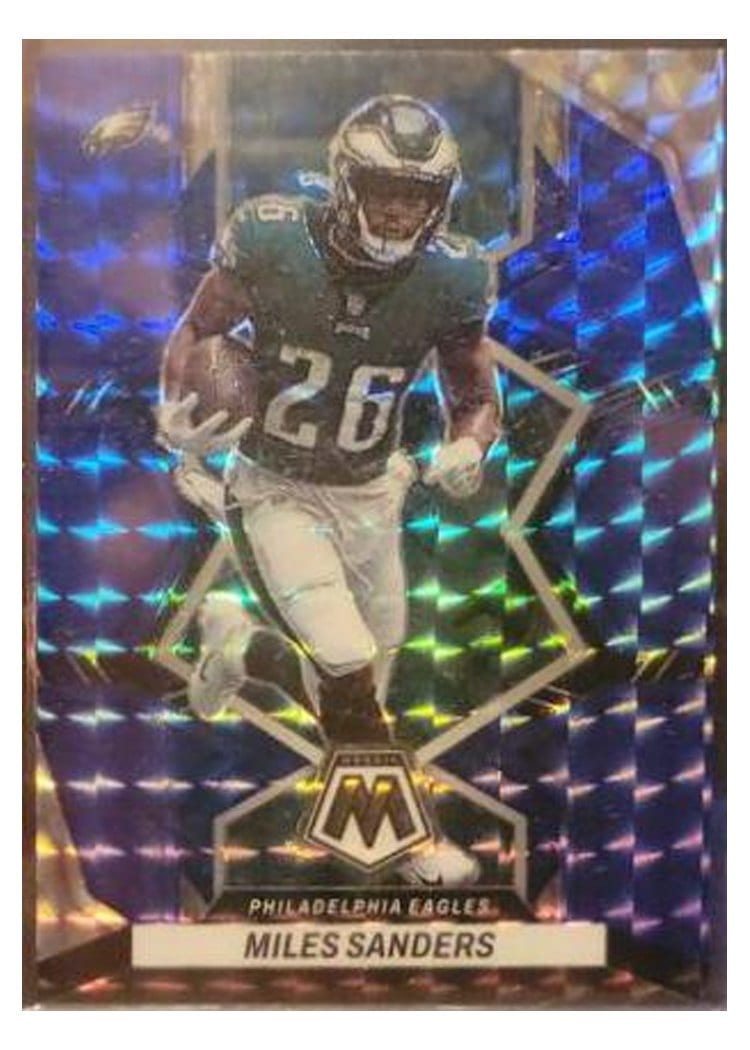 2022 Panini Mosaic Base Set Miles Sanders Blue #157 card