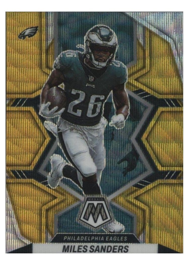 2022 Panini Mosaic Base Set Miles Sanders #157 card