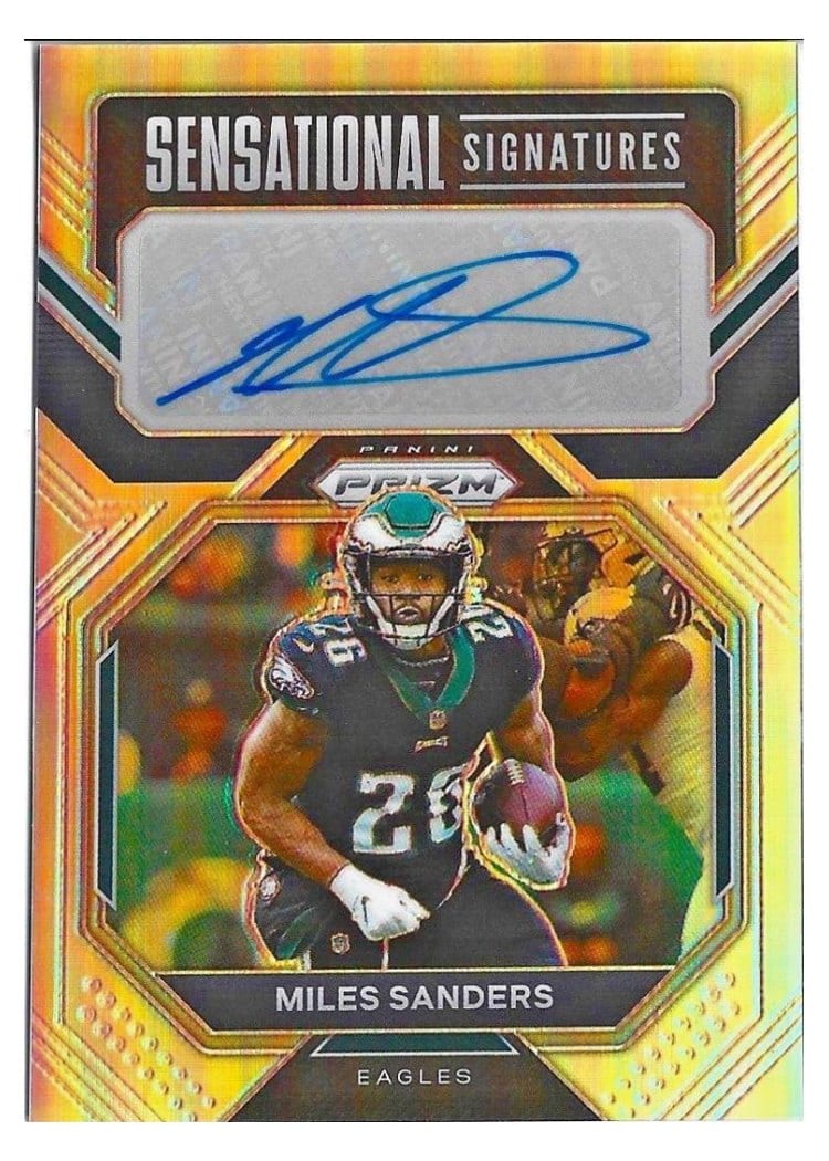 2022 Panini Prizm Base Set Miles Sanders #235 card