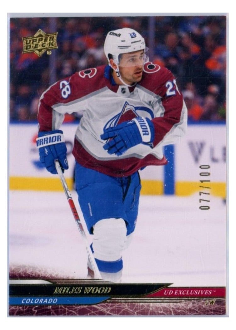 2024-25 Upper Deck Base Set Miles Wood Exclusive #53 card