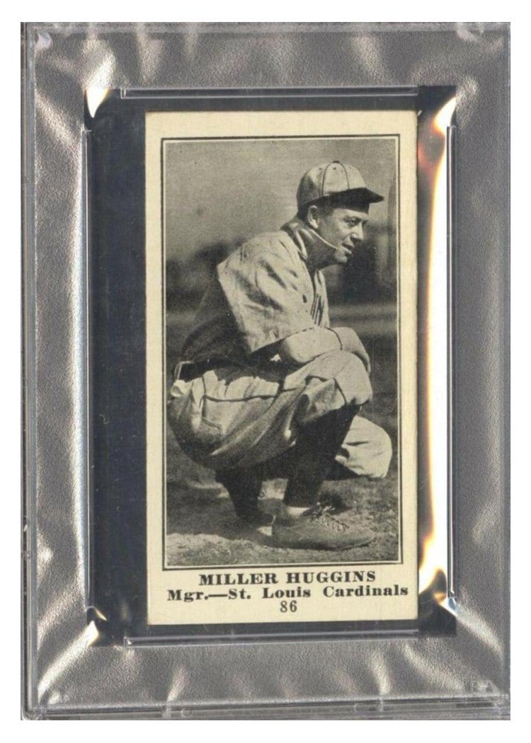 1916 M101 4 Sporting News Miller Huggins #86 card