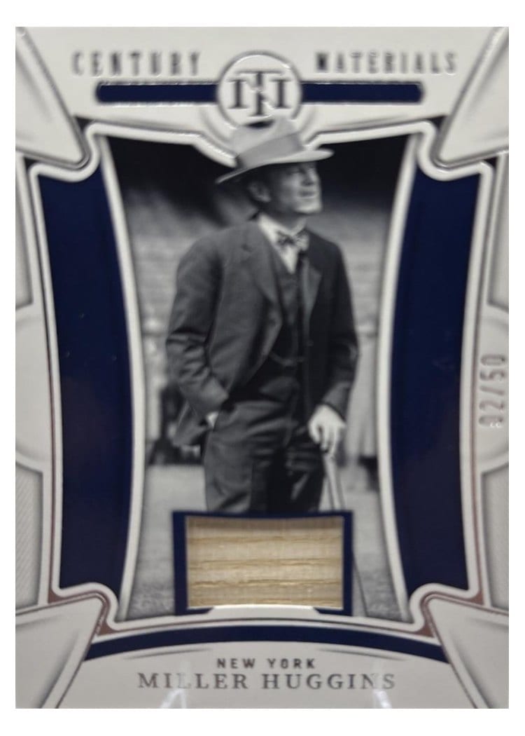 2023 Panini National Treasures Century Materials Miller Huggins #6 card