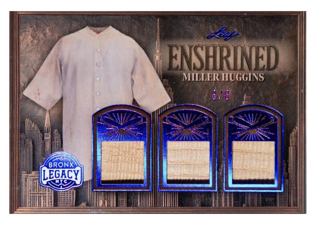 2025 Leaf Bronx Legacy Enshrined Miller Huggins #E-14 card