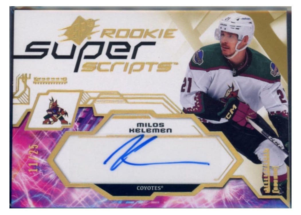 2023-24 SPx Rookie Superscripts Milos Kelemen #SSR-MI card