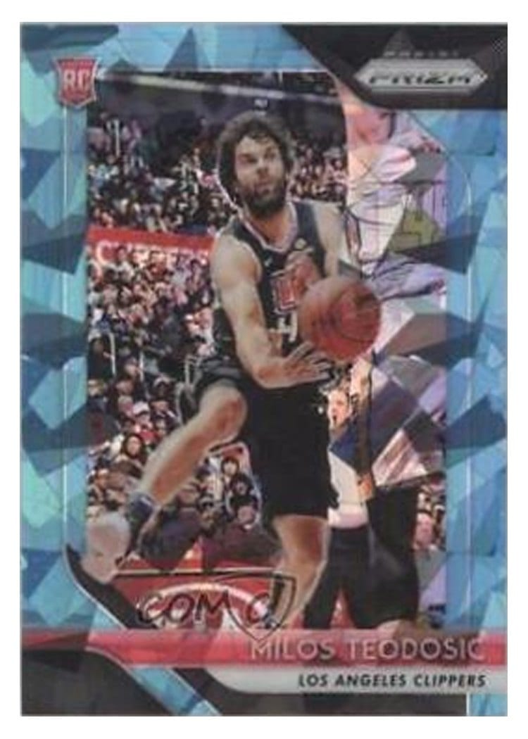 2018-19 Panini Prizm Base Set Milos Teodosic Blue Ice Prizm #214 card