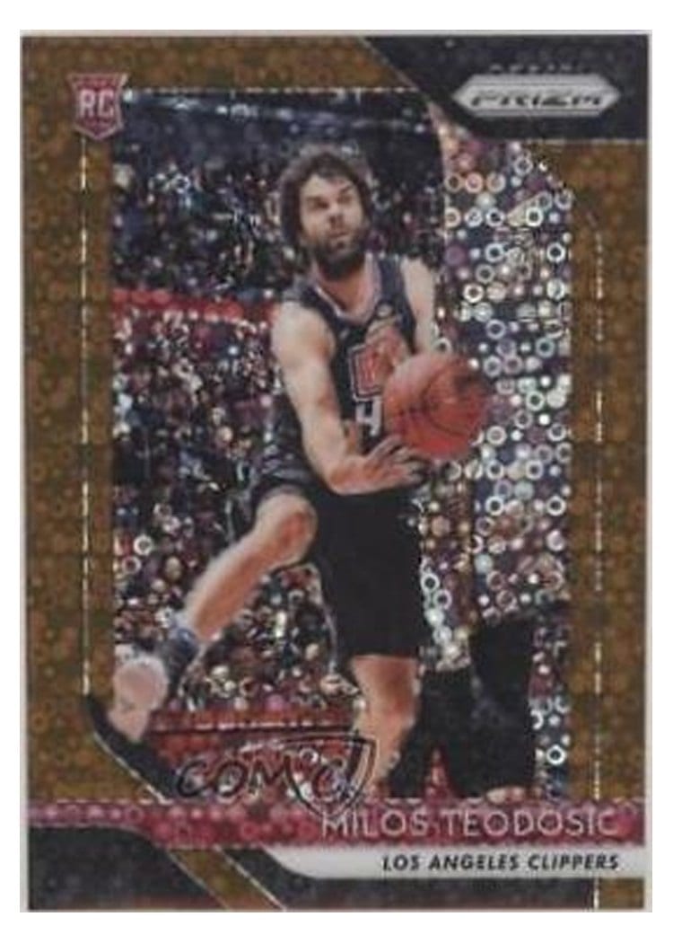 2018-19 Panini Prizm Base Set Milos Teodosic #214 card