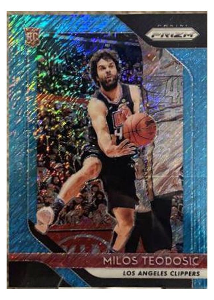2018-19 Panini Prizm Base Set Milos Teodosic Light Blue Shimmer Prizm #214