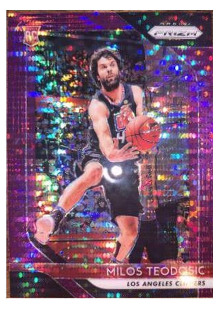 2018-19 Panini Prizm Base Set Milos Teodosic #214 card