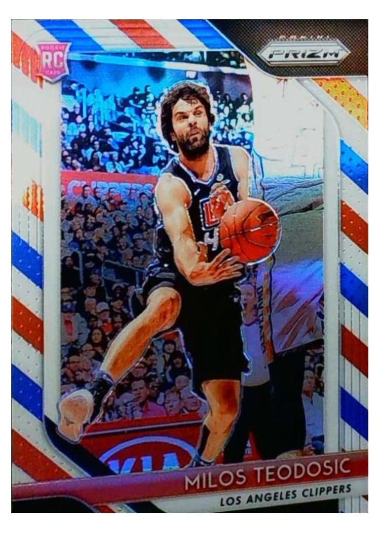 2018-19 Panini Prizm Base Set Milos Teodosic #214 card