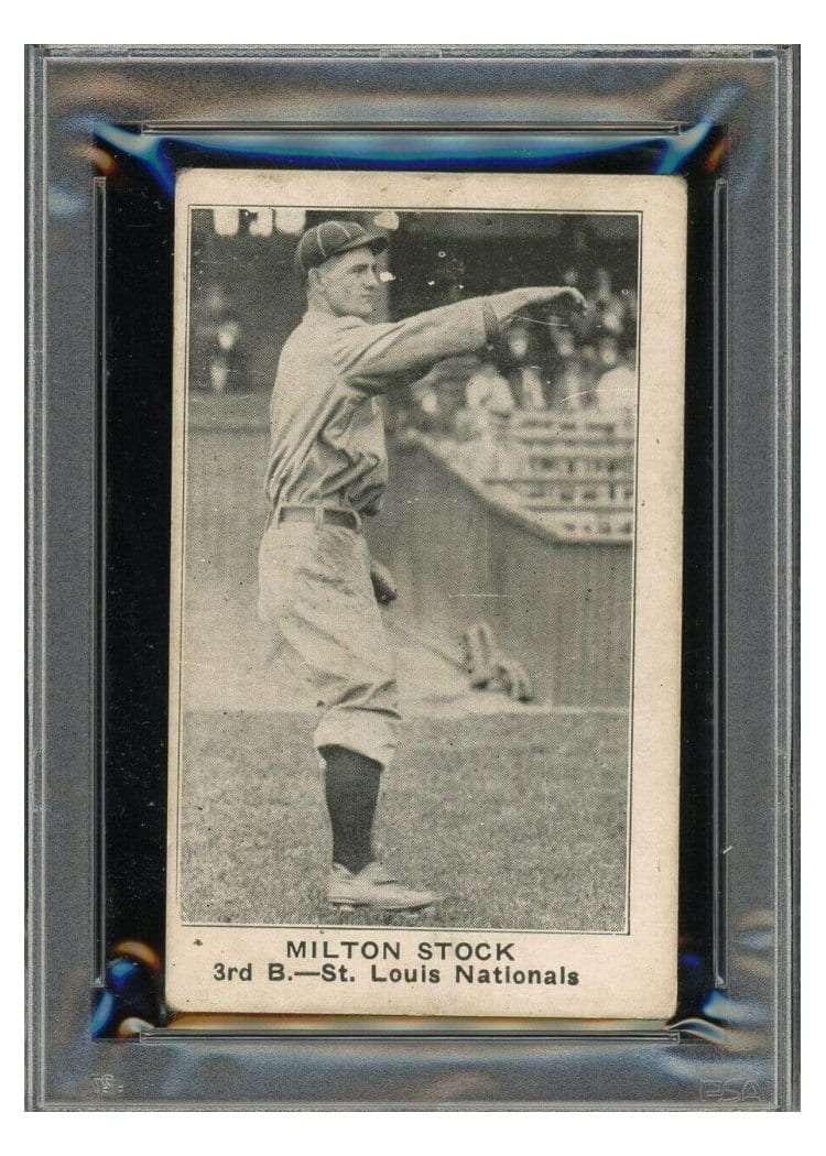 1921 E121 American Caramel Series of 80 Milton Stock card