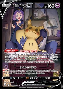 2022 Brilliant Stars Trainer Gallery Mimikyu V #TG16 card