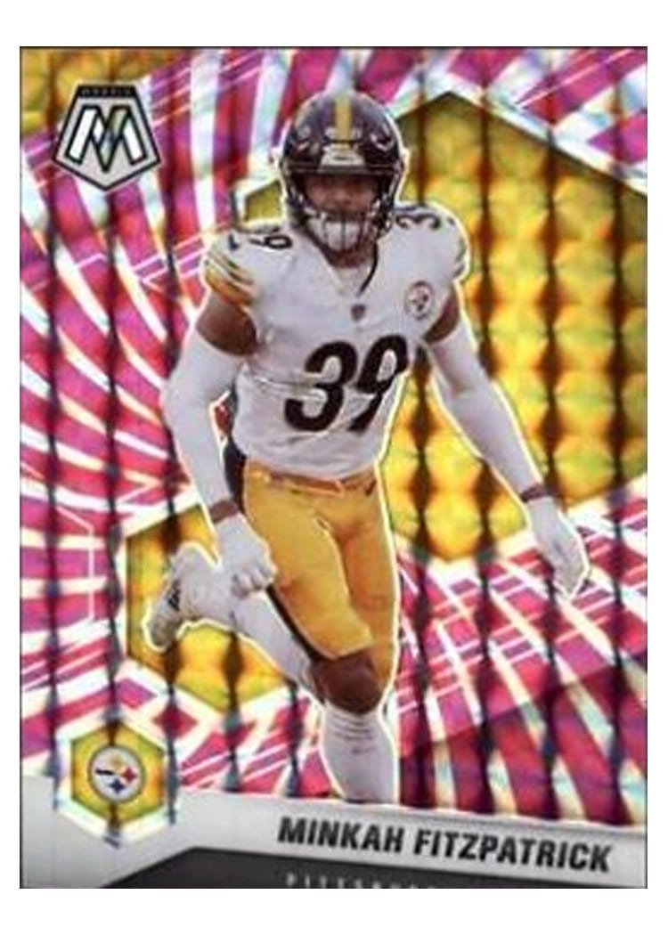 2021 Panini Mosaic Base Set Minkah Fitzpatrick Pink Swirl Mosaic #171 card