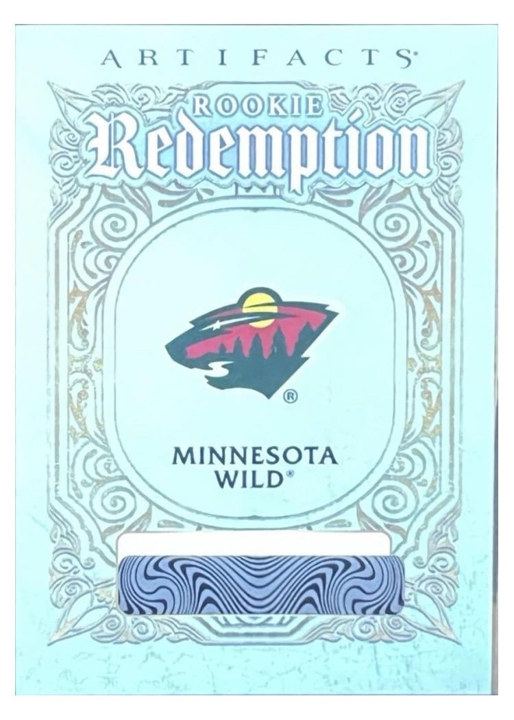 2025-26 Upper Deck Artifacts Base Rookie Redemption Minnesota Wild #RED-214 card