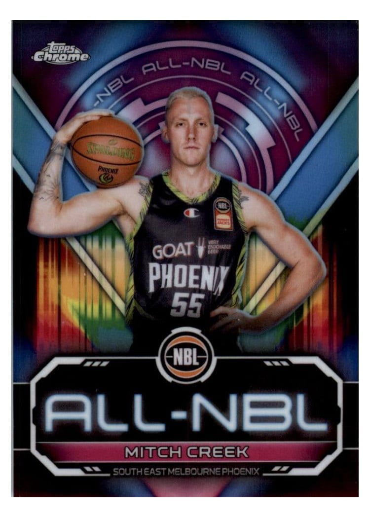 2023-24 Topps Chrome NBL All-NBL Refractors Mitch Creek #NBL-3 card