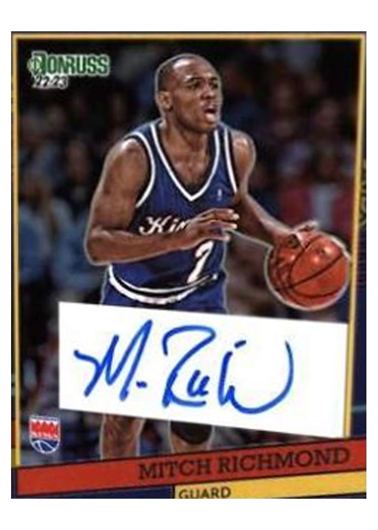 2022-23 Donruss Optic Retro Series Signatures Mitch Richmond #RSS-MRM card