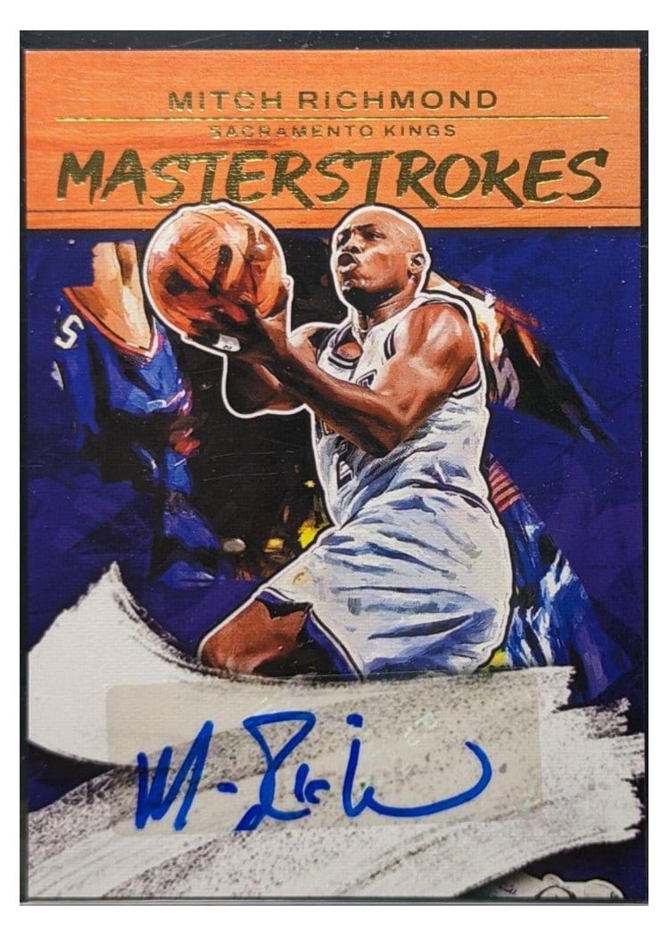 2022-23 Panini Court Kings Masterstrokes Mitch Richmond #MS-MRK card