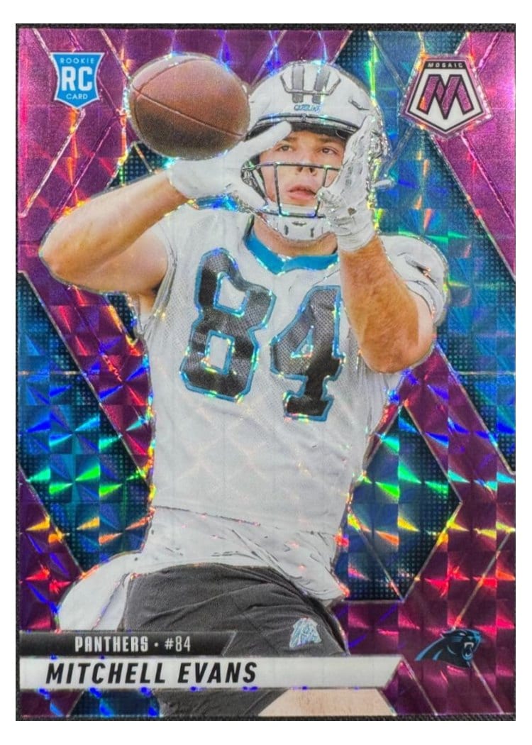 2025 Panini Mosaic Base Set Mitchell Evans #344 card