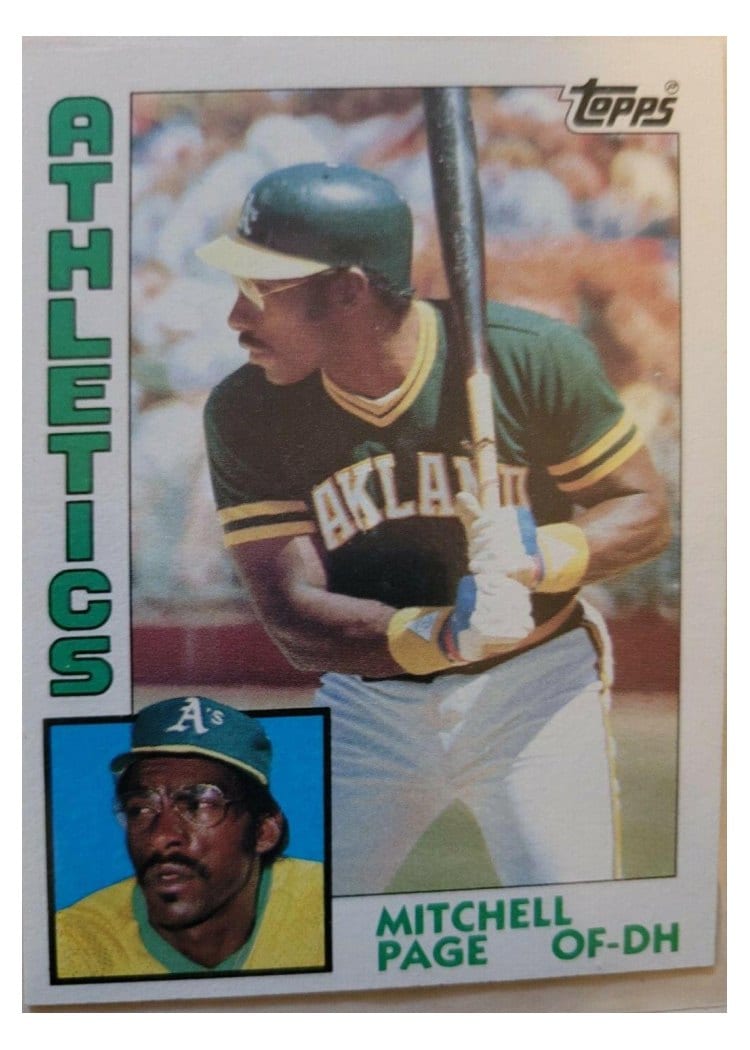 1984 Topps Mitchell Page #414 card
