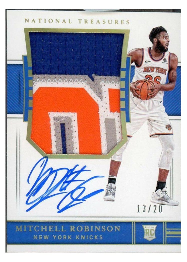 2018 Panini National Treasures Mitchell Robinson #148 card