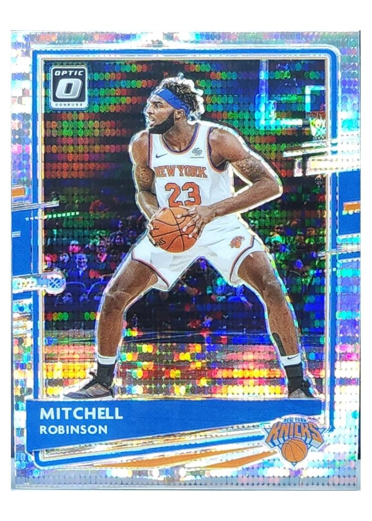 2020-21 Donruss Optic Base Set Mitchell Robinson Silver Pulsar #99 card