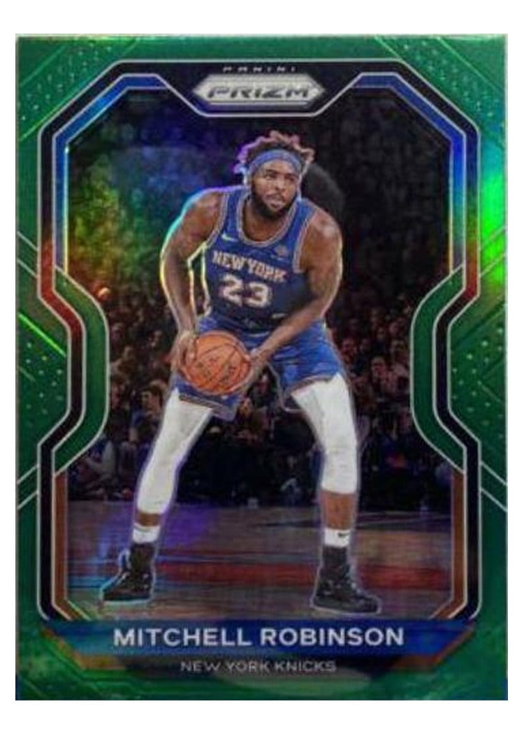 2020-21 Panini Prizm Base Set Mitchell Robinson Green Prizm #170 card