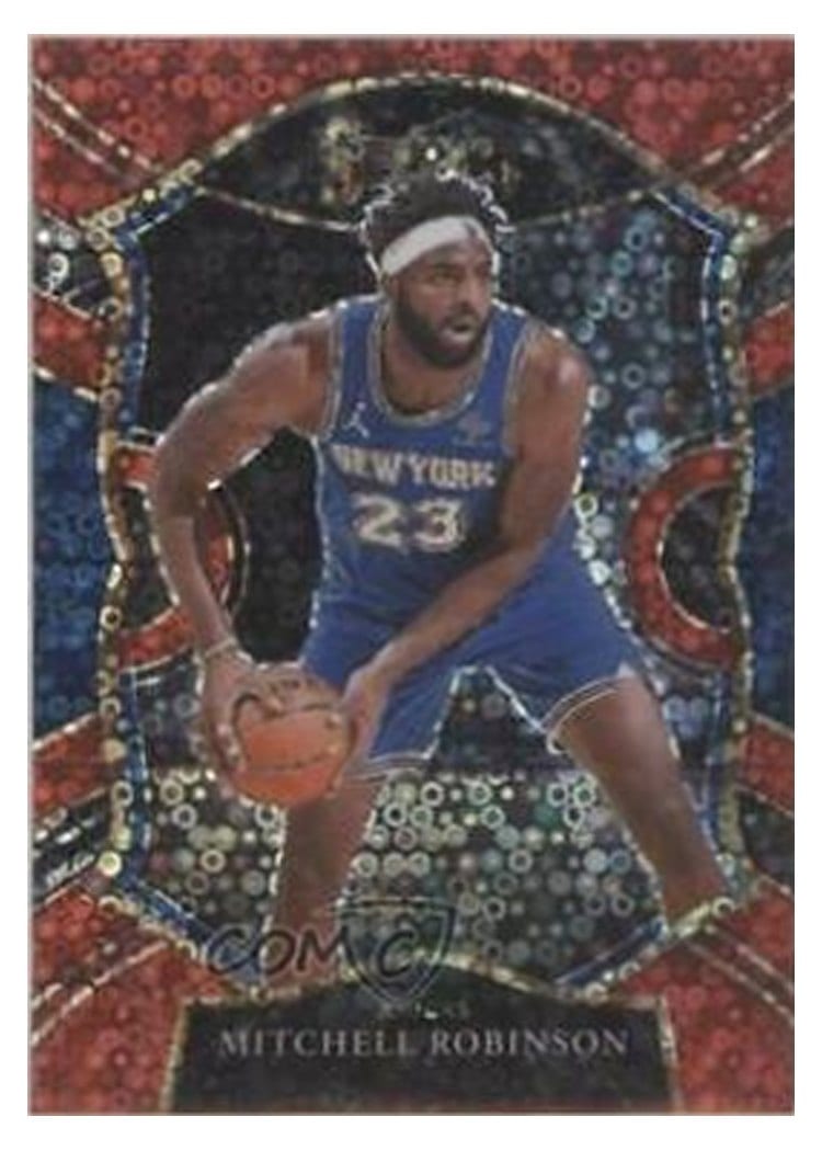 2020-21 Panini Select Base Set Mitchell Robinson Red Disco Prizm #9 card