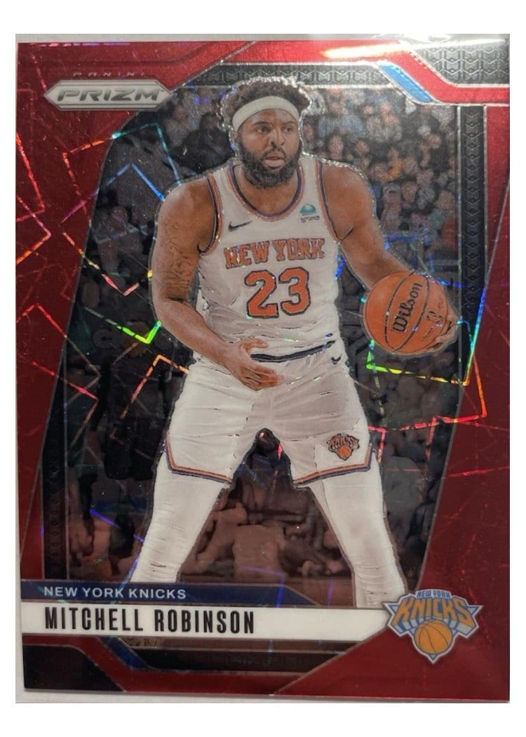 2024-25 Panini Prizm Base Set Mitchell Robinson Red Lazer #156 card