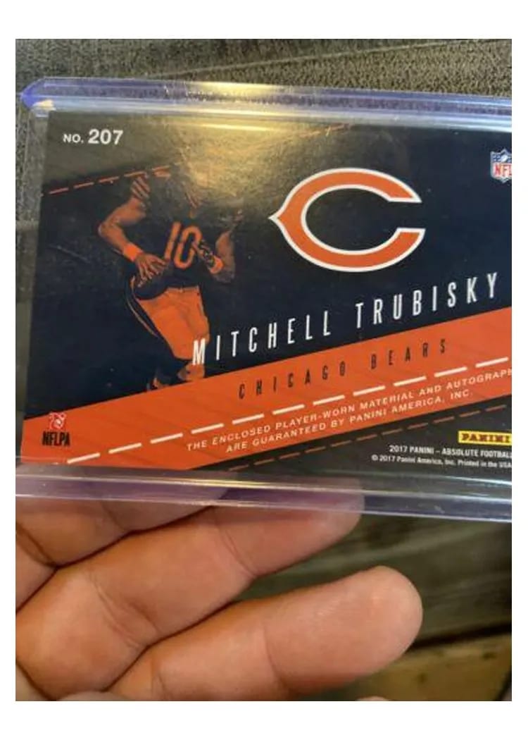 2017 Panini Absolute Mitchell Trubisky #207 card