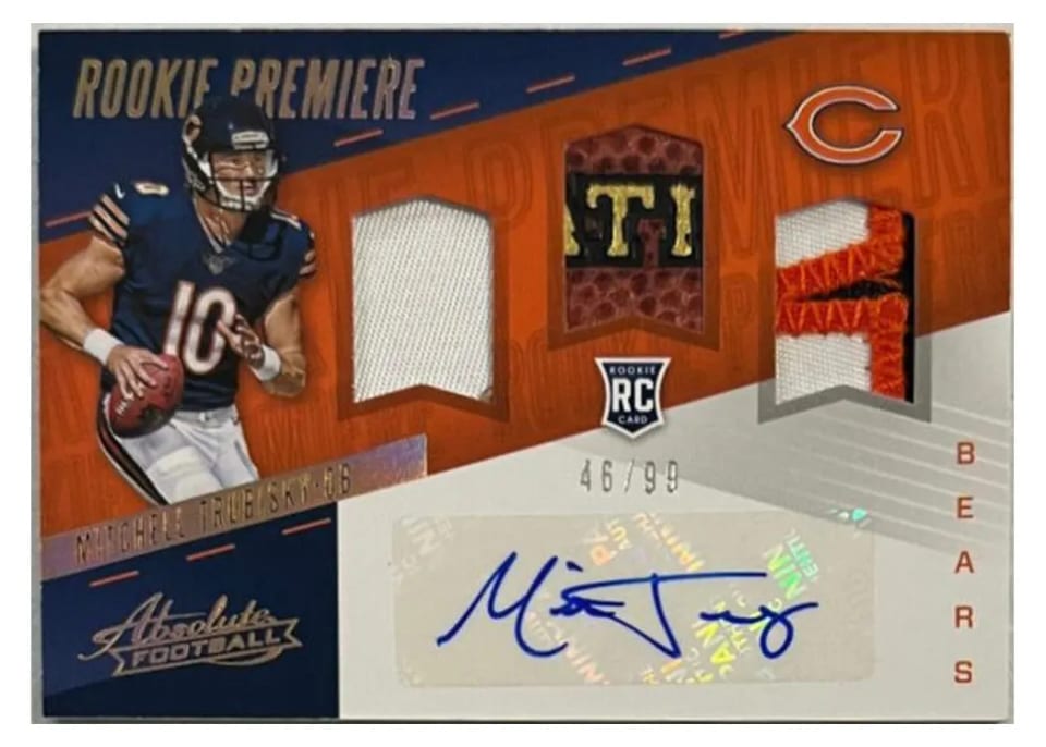 2017 Panini Absolute Mitchell Trubisky #207 card
