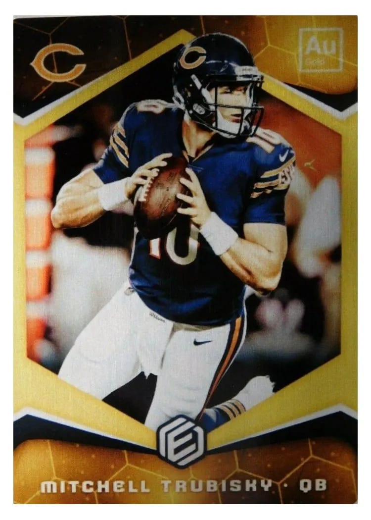 2018 Panini Elements Mitchell Trubisky Gold #11 card
