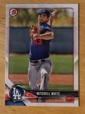2018 Bowman Paper Prospects Mitchell White #BP103 card