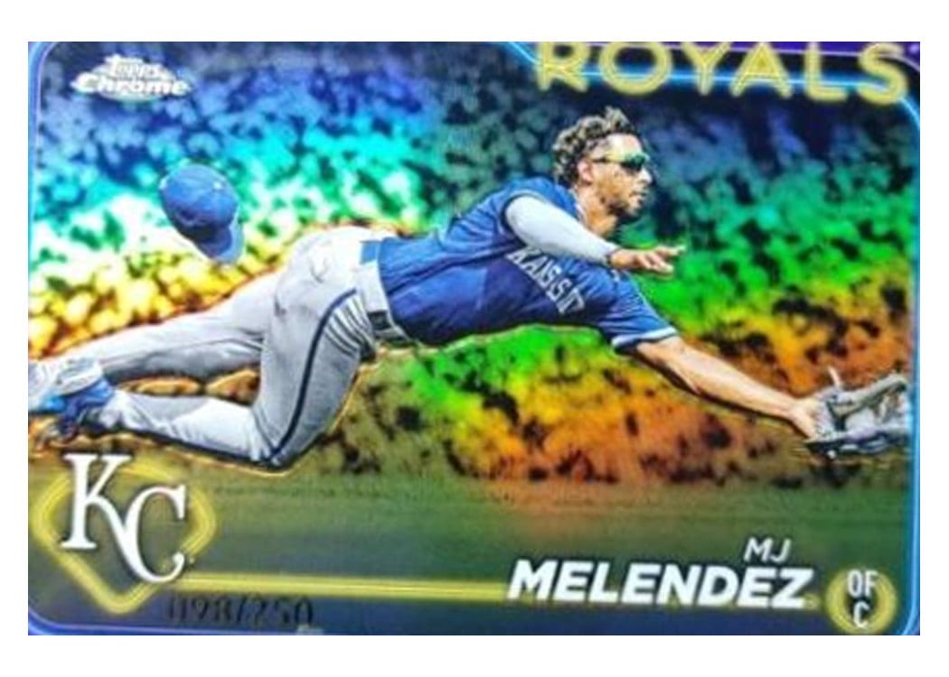 2024 Topps Chrome Base Set MJ Melendez Purple Refractor #7 card