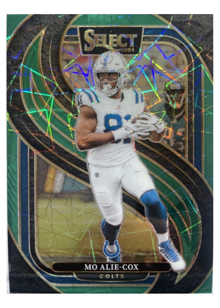 2024 Panini Select Base Set Mo Alie-Cox Green Disco Prizm #184
