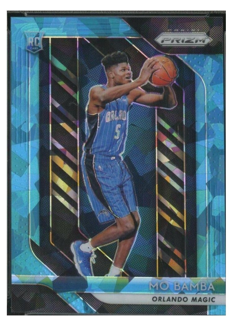 2018-19 Panini Prizm Base Set Mo Bamba Blue Ice Prizm #99 card