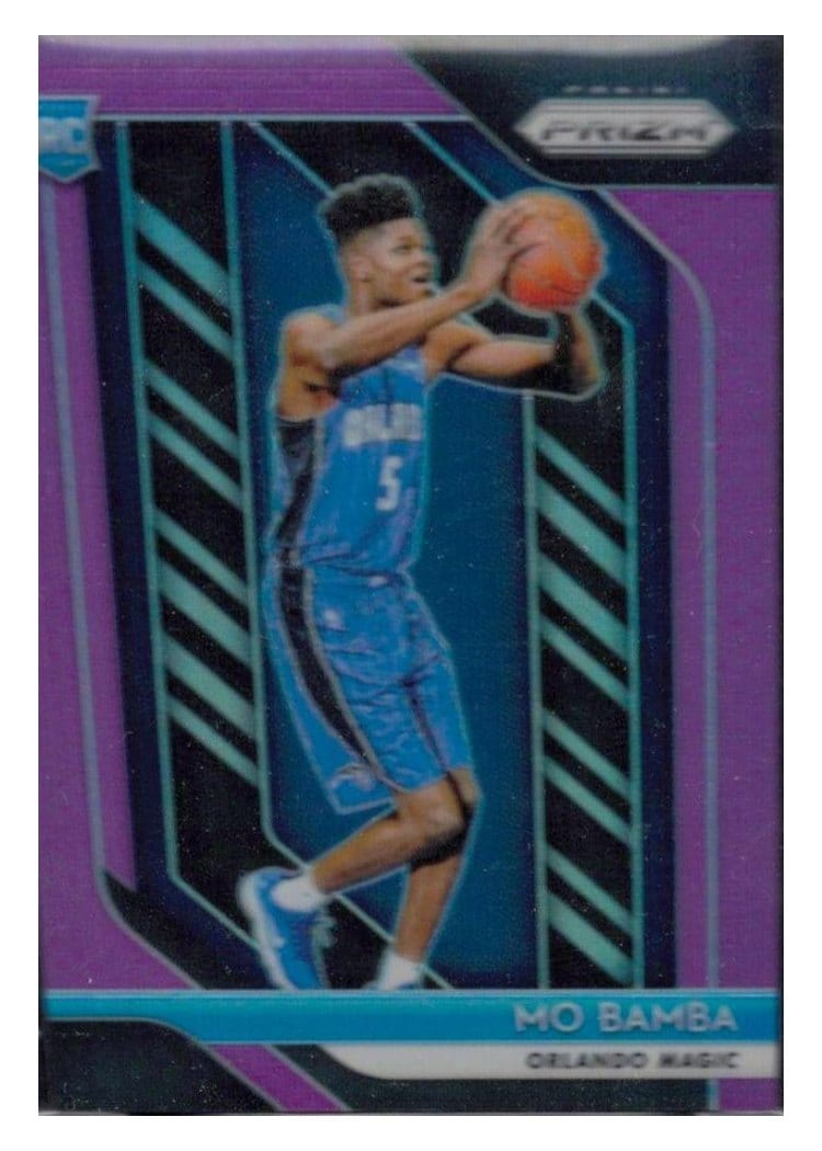 2018-19 Panini Prizm Base Set Mo Bamba Purple Prizm #99 card