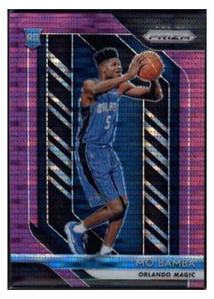 2018-19 Panini Prizm Base Set Mo Bamba Purple Pulsar Prizm #99 card