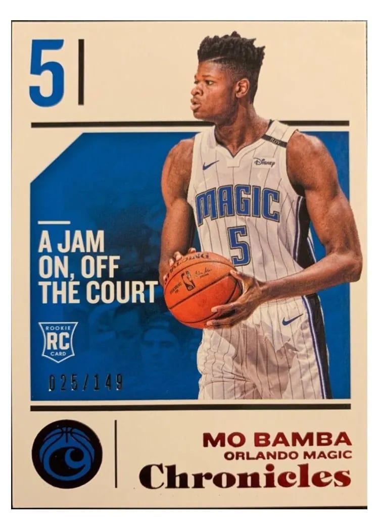 2018 Panini Chronicles Mo Bamba #76 card