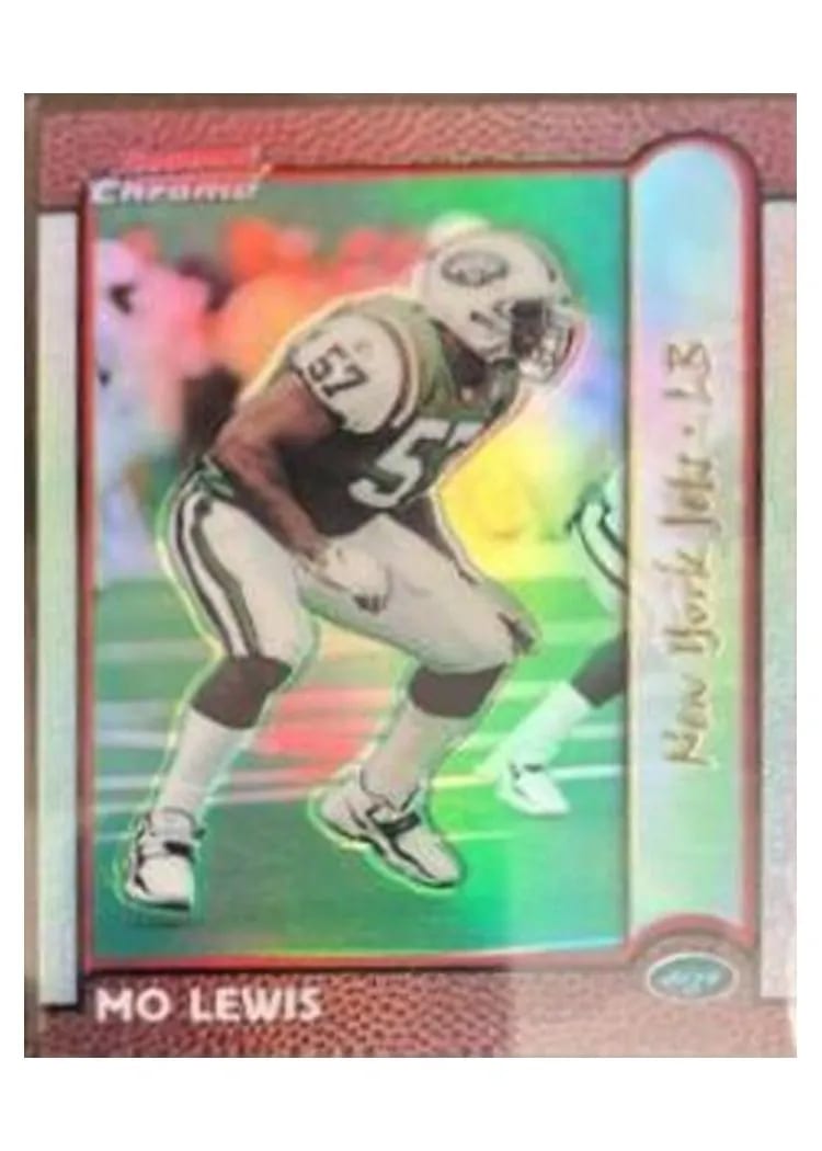 1999 Bowman Chrome Mo Lewis #41 card