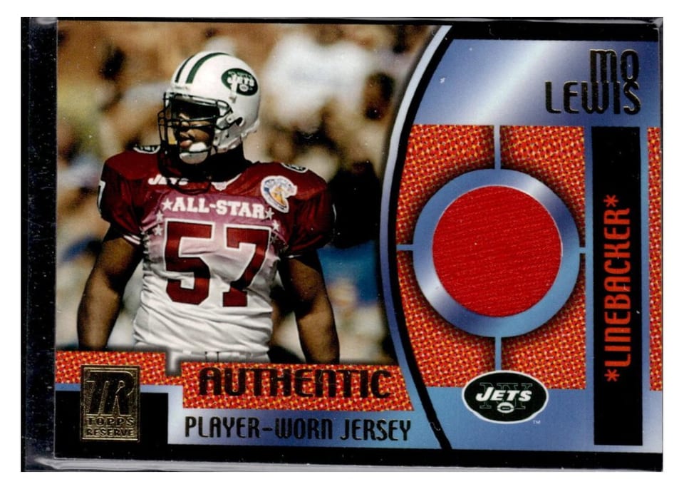 2001 Topps Reserve Jersey Mo Lewis #TRR-ML card