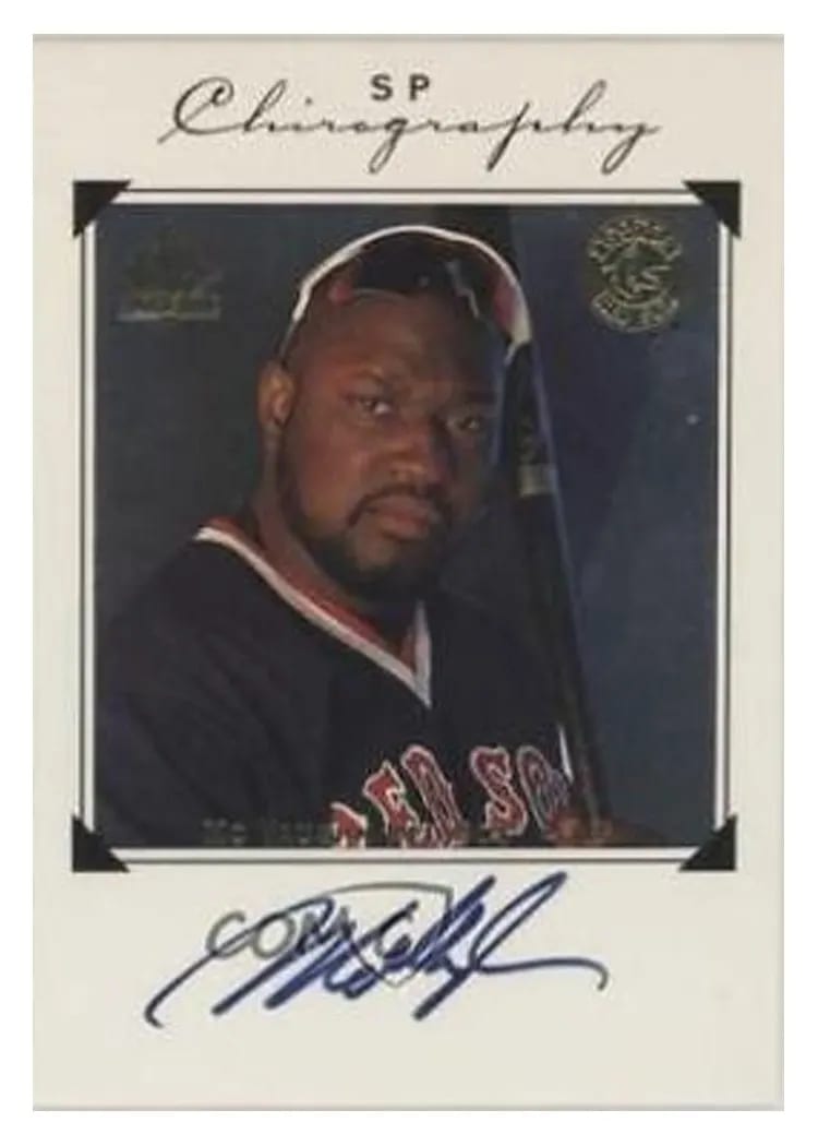 1998 SP Authentic Chirography Mo Vaughn #MV card