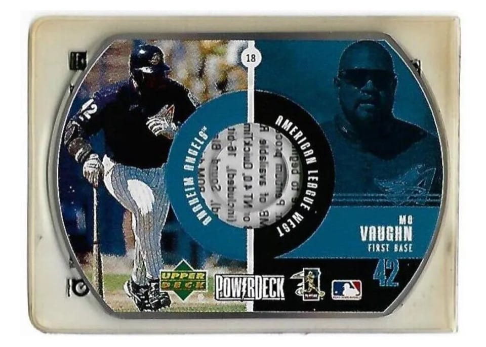 1999 Upper Deck PowerDeck Mo Vaughn #18 card
