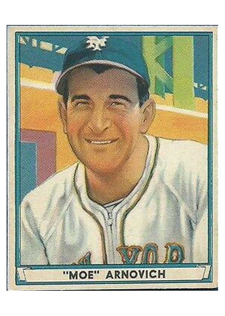 1941 Play Ball Moe Arnovich #57 card