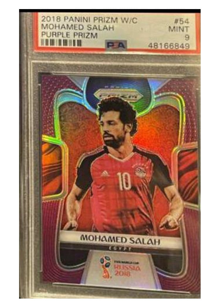2018 Panini Prizm World Cup Mohamed Salah #54 card