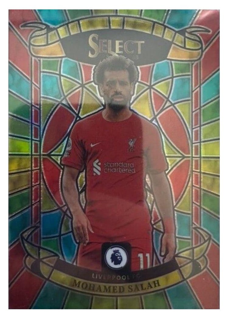 2022 Panini Select Premier League Stained Glass Mohamed Salah #23 card