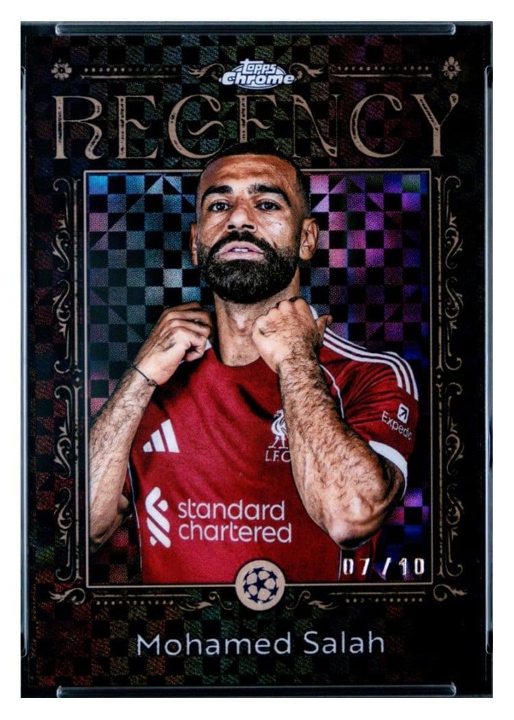 2025-26 Topps UEFA Club Competitions Regency Chrome Mohamed Salah #RC-1 card