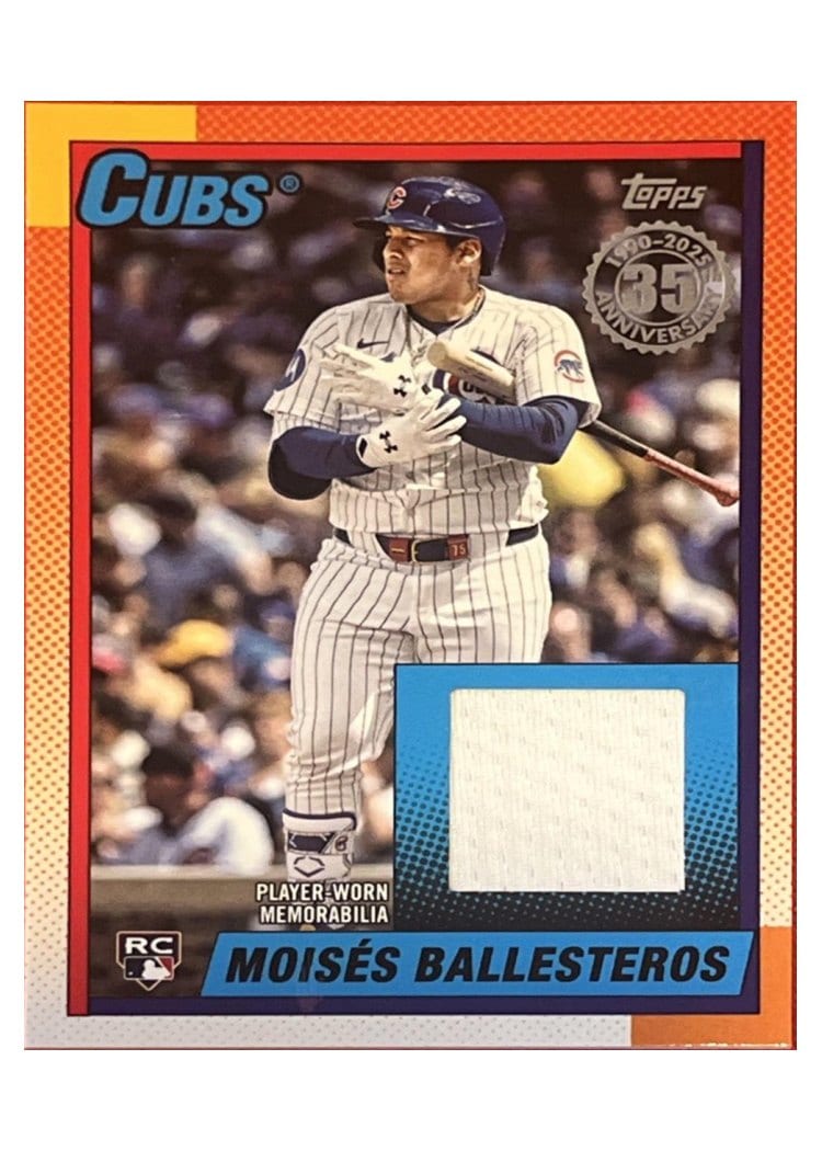2025 Topps Update 1990 Topps Baseball Relics Moisés Ballesteros #90RU-MBA card
