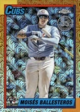 2025 Topps Update 1990 Topps Chrome Baseball Moisés Ballesteros #U90C-37 card